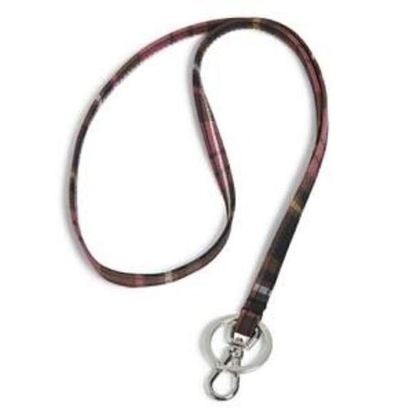 NWT VERA BRADLEY LANYARD IN SIGNATURE COTTON - COZY PLAID - Picture 1 of 2